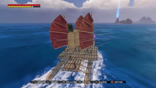 Mon bateau assez grand pour y stocker énormément de chose mais très peu maniable à cause de ça, j'ai fait mon choix.