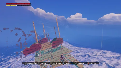 Certaines tempêtes ont réussies à retourner mon bateau, heureusement je n'y perdais rien, à part un peu de temps à la nage pour retourner à mon embarcation.
