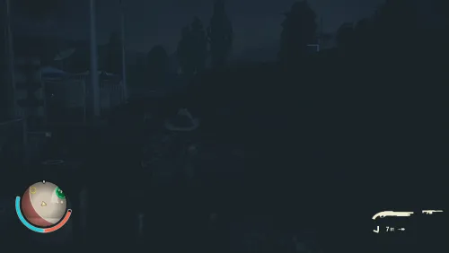 La nuit, il fait noir, on peut allumer sa lampe torche mais ça attirera les zombies du coin, dilemme.