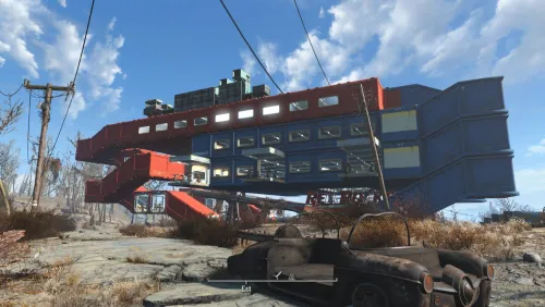 Le Winter Complex 2 avec ses nombreux couloirs et escaliers.<br/> Sans oublier mes usines à munition sur le toit.